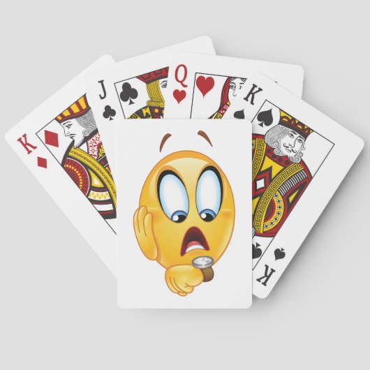 Verdrukte Emoji Pokerkaarten (Achterkant)