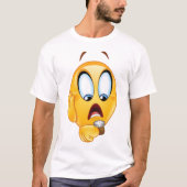 Verdrukte Emoji T-Shirt (Voorkant)