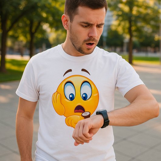 Verdrukte Emoji T-Shirt