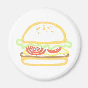 Verdrukte hamburger magneet