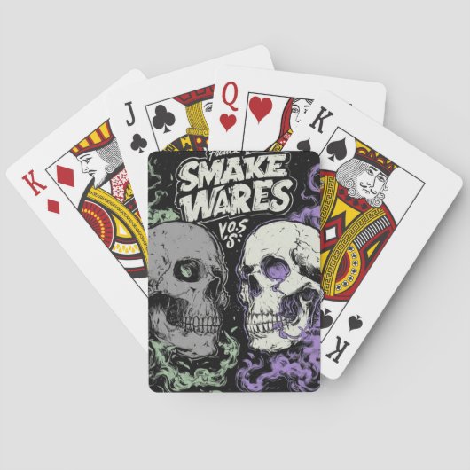 Verdubbel de duisternis met dit opvallende ontwerp pokerkaarten (Achterkant)