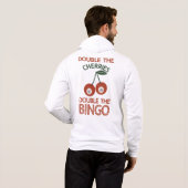 Verdubbel de kersen Verdubbel de Bingo Hoodie (Achterkant volledig)
