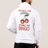 Verdubbel de kersen Verdubbel de Bingo Hoodie (Achterkant)