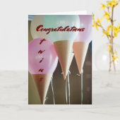 VERDUBBEL DE LIEFDE BIJ DE GEBOORTE VAN JE TWEELIN KAART (Gele Bloem)