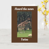 VERDUBBEL DE LIEFDE BIJ DE GEBOORTE VAN JE TWEELIN KAART (Gele Bloem)