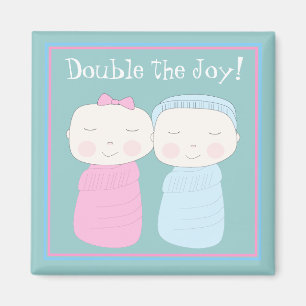Verdubbel de vreugde! Twin Baby Magnet
