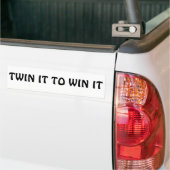 Verdubbel het om te winnen bumpersticker (Op Truck)