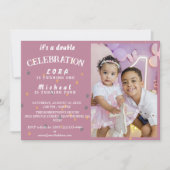 Verdubbel het plezier! Gewrichtsbroer of -zus verj Kaart (Voorkant)