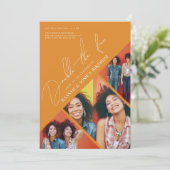 Verdubbel het plezier | Moderne gezamenlijke verja Kaart (Staand voorkant)