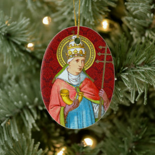 Verdubbelde afbeelding van Paus St. Cornelius (SAU Keramisch Ornament