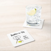 Verdubbeling van het leven Tennis Wedding Kartonnen Onderzetters (Insitu)