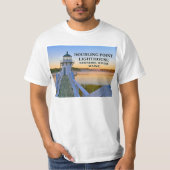 Verdubbelpunt vuurtoren, Maine T-Shirt (Voorkant)