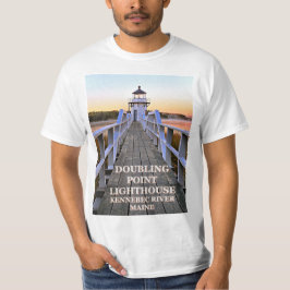 Verdubbelpunt vuurtoren, Maine T-Shirt