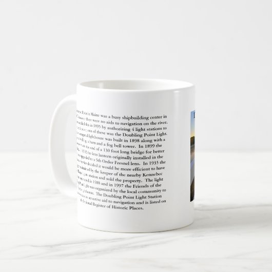 Verdubbelpunt vuurtoren, Mok Maine (Voorkant links)