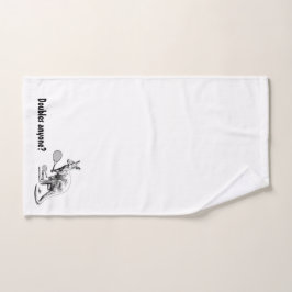 Verdubbelt iemand? Kangaroo Tennis Handdoek