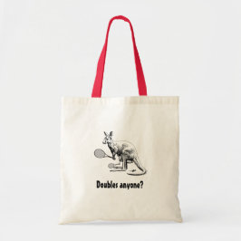Verdubbelt iemand? Kangaroo Tennis Tote Bag