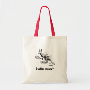Verdubbelt iemand? Kangaroo Tennis Tote Bag