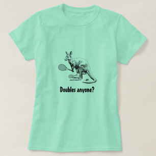 Verdubbelt iemand? Tennis voor vrouwen T-shirt