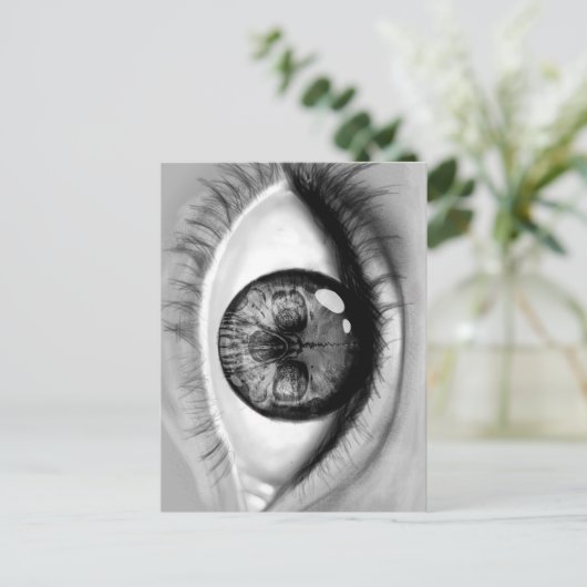 Verdubbelzicht van het oog briefkaart (Staand voorkant)