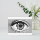 Verdubbelzicht van het oog briefkaart (Staand voorkant)