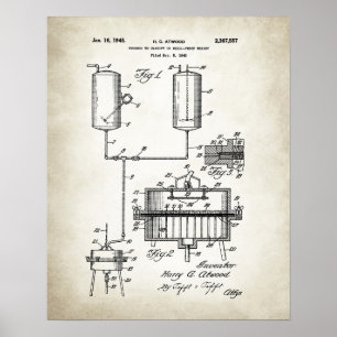Verduidelijking of kantelbestendige whisky poster
