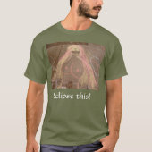 Verduister deze! godin hippie dame tekening in kri t-shirt (Voorkant)