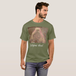 Verduister deze! godin hippie dame tekening in kri t-shirt