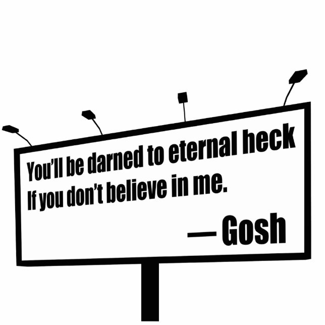 Verduisterd aan Eternal Heck grappige uitsnijding Fotobeeldje Magneet (Voorkant)