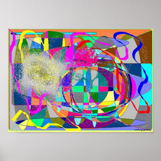 Verduisterd door kleuren - Magisch Oogoog Poster (Voorkant)