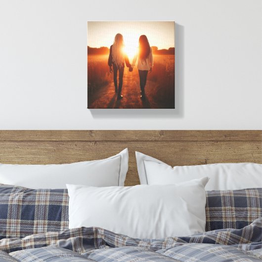 Verduisterd door ons canvas afdruk (Insitu (Slaapkamer))