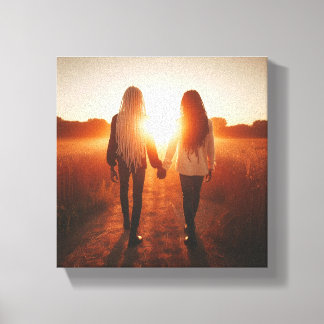 Verduisterd door ons canvas afdruk