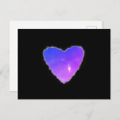 Verduisterd Hart in de Wolken Valentijn Liefde Feestdagenkaart (Voorkant / Achterkant)