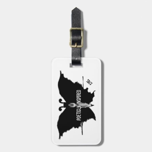 Verduisterde schoonheid bagagelabel (Voorkant verticaal)