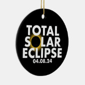 Verduistering 2024 Keramisch Ornament (Rechts)