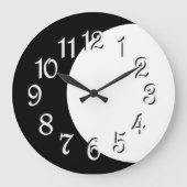 Verduistering in zwart-wit grote klok (Voorkant)