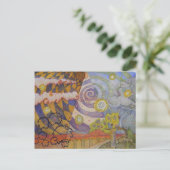 Verduistering met kwikRetrografie Briefkaart (Staand voorkant)