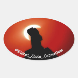 Verduistering Ovale Sticker