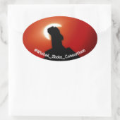 Verduistering Ovale Sticker (Tas)