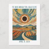 : Verduistering over landbouwgrond Briefkaart (Voorkant)