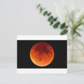 Verduistering van de bloedmaan briefkaart (Staand voorkant)