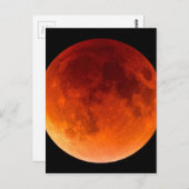 Verduistering van de bloedmaan briefkaart (Voorkant / Achterkant)