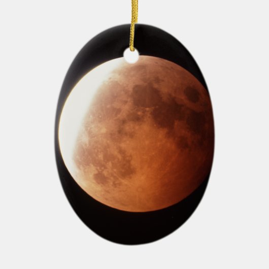 verduistering van de maan keramisch ornament (Voorkant)