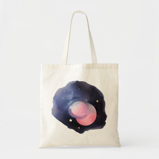 Verduistering van dromen: Hemelse Waterverf Tote Bag (Voorkant)