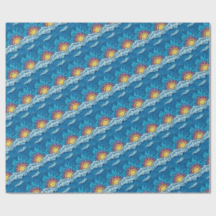 Verduistering van schemerzonnen cadeaupapier