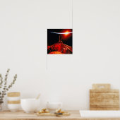 Verduistering vanuit de ruimte poster (Keuken)