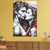 Verduisteringen van Verlangen Canvas Afdruk (Insitu (Woonkamer))