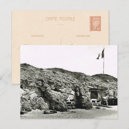 Verdun bij Fort Douaumont Briefkaart (Voorkant / Achterkant)