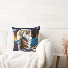 Verdun Calico kat en woestijn maan Kussen