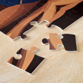 Verdun Calico kat en woestijn maan Legpuzzel (Zijkant)