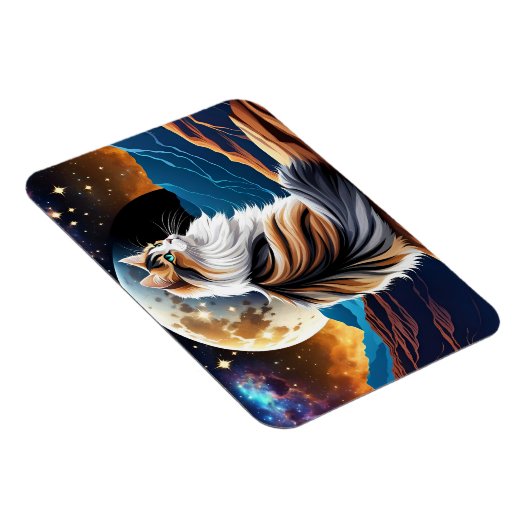 Verdun Calico kat en woestijn maan Magneet (Rechterzijde)